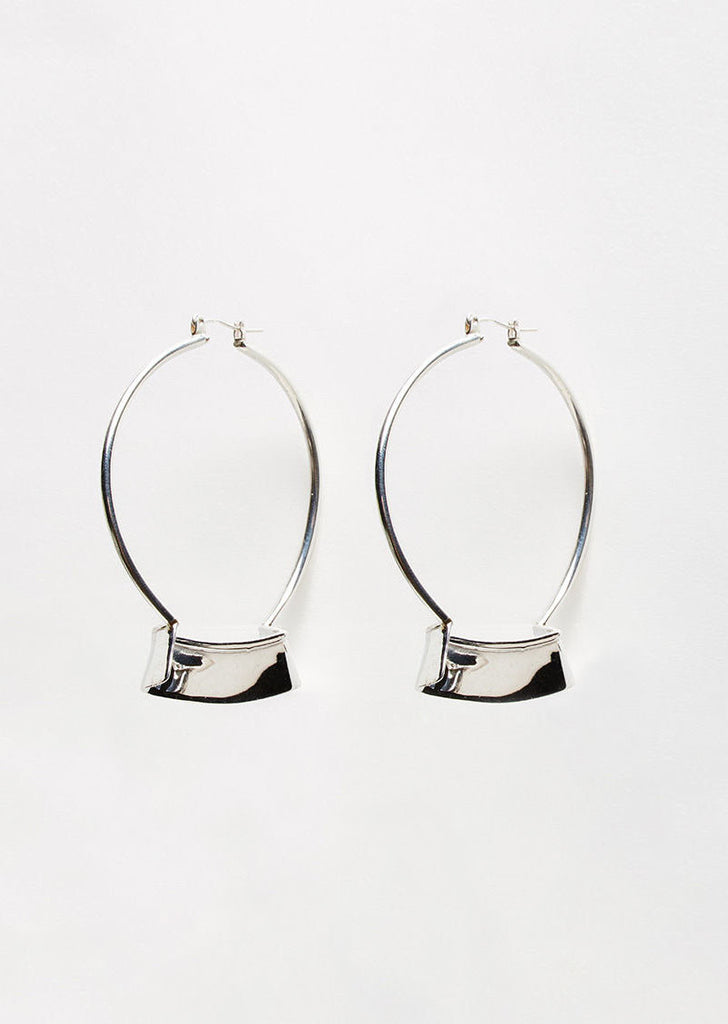 Ridge Hoop Earring