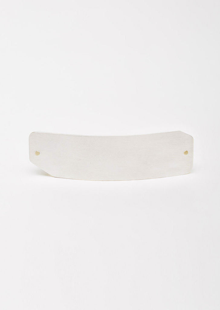 Brushed Silver Hair Clip