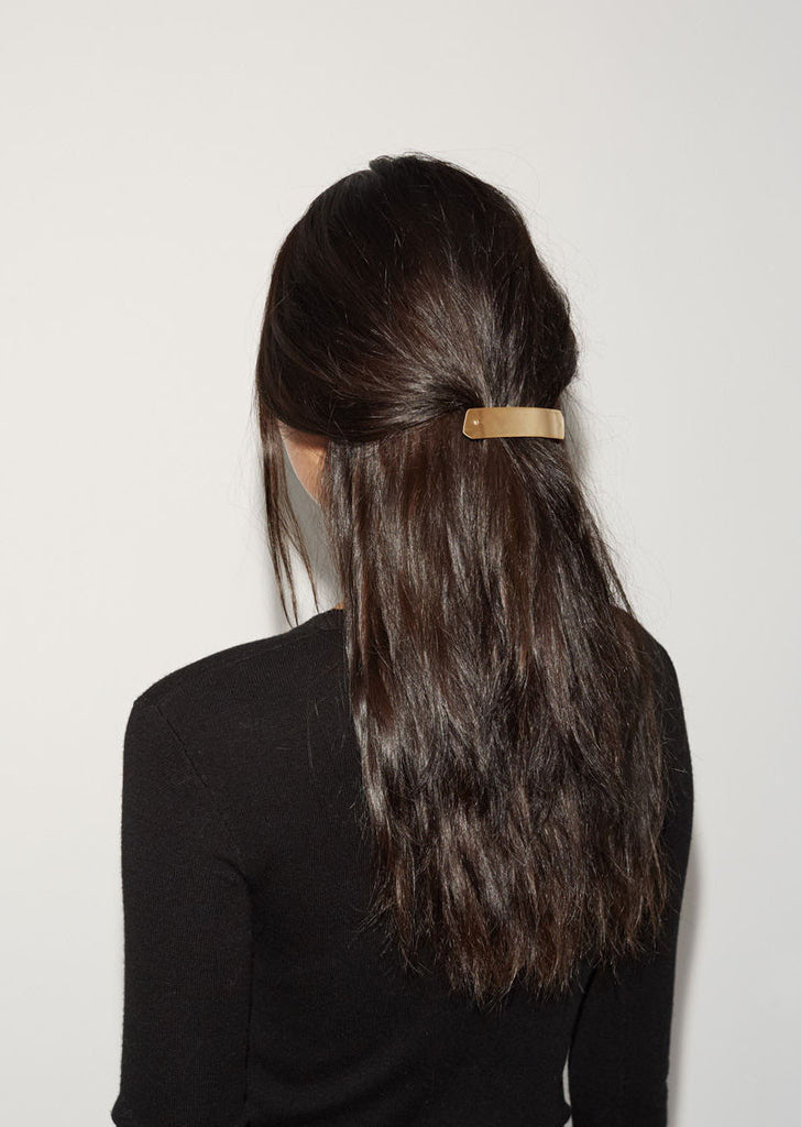 Brushed Brass Hair Clip
