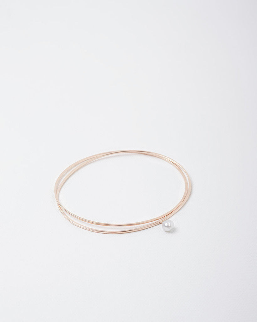 White Tahitian Pearl Bangles