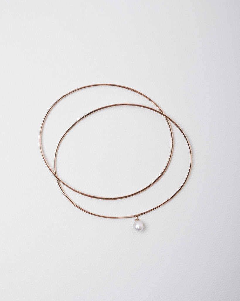 White Tahitian Pearl Bangles