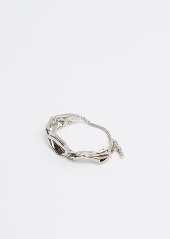 Hammered Silver Chainlink Bracelet