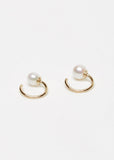 Pearl Encrusted Loop Earrings