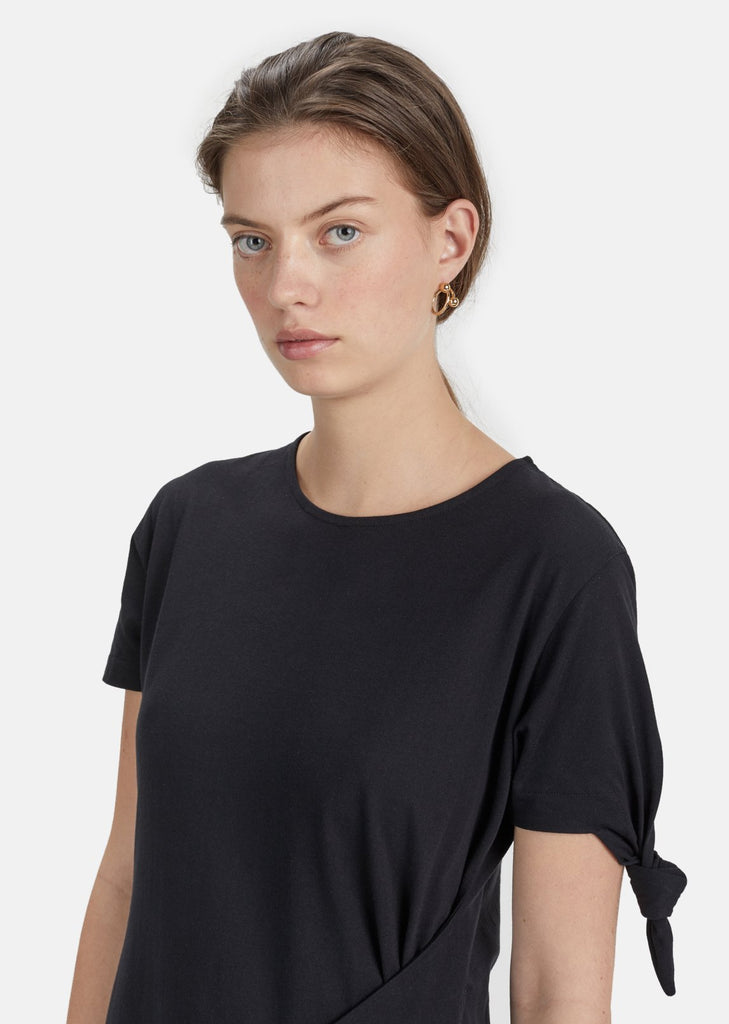 Twisted Double Ball Hoop Earrings