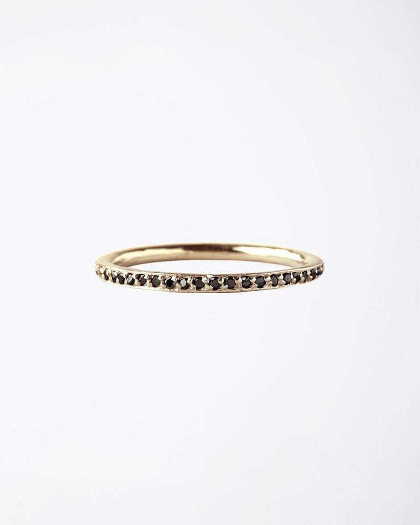 Eternity Band with Black Diamonds