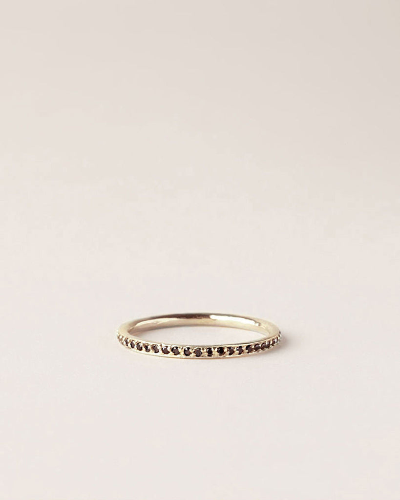 Eternity Band with Black Diamonds