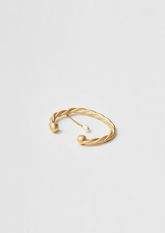 Twisted Pearl Bangle