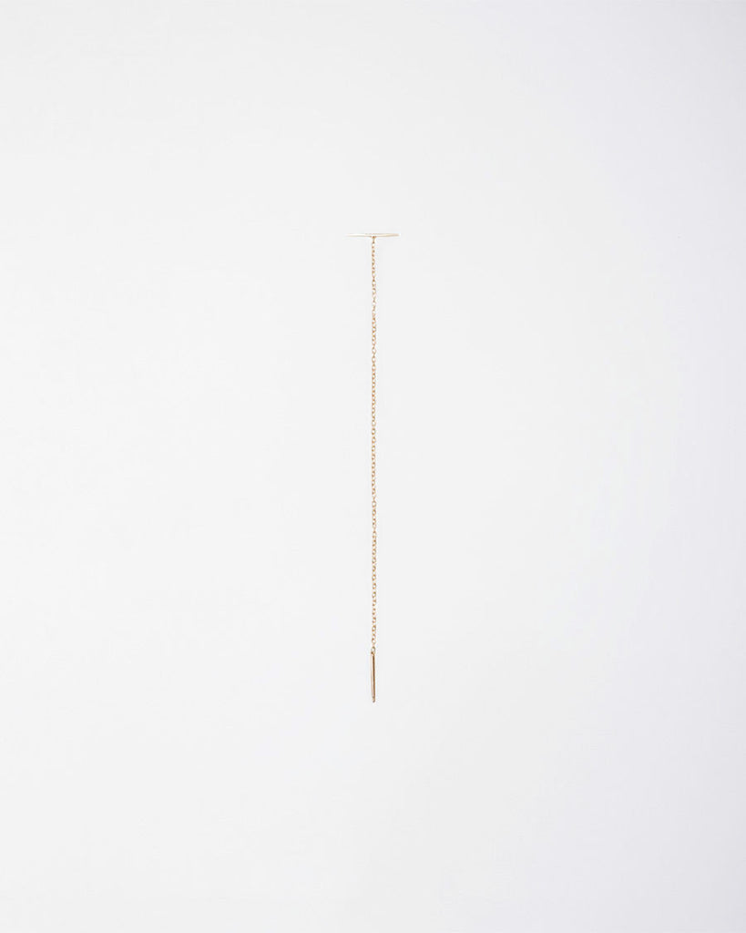 Staple And Chain Earring