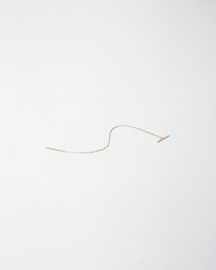 Staple And Chain Earring