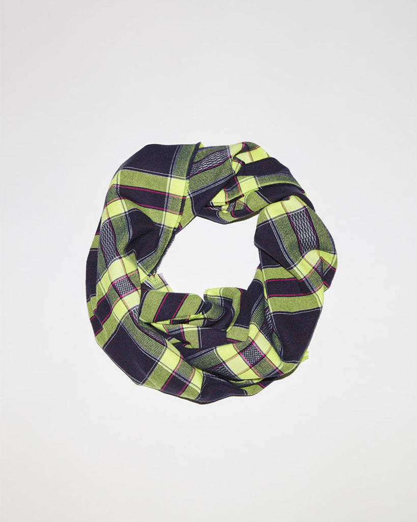 Fluorescent Check Scarf