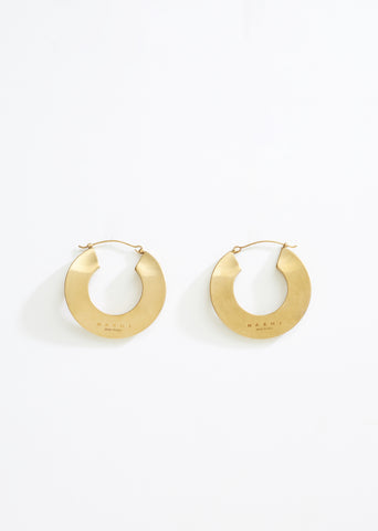 Monile Leverback Hoop Earrings
