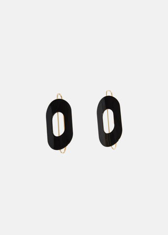 Varnished Metal Earrings