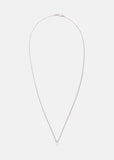 3 Diamonds Thread Baguette Necklace
