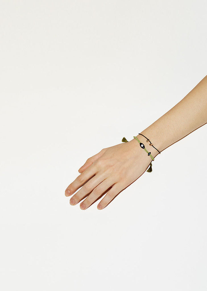 Green Eye Cord Bracelet