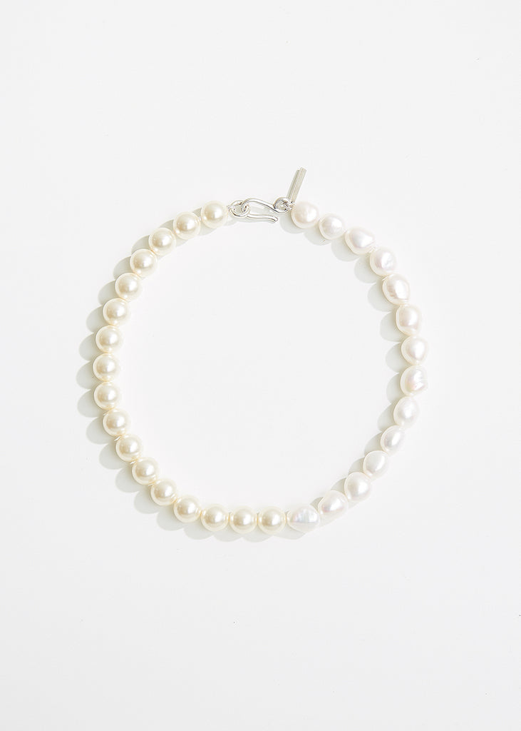 Mixed Pearl Collar Necklace