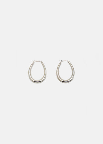 Small Egg Hoop Earrings