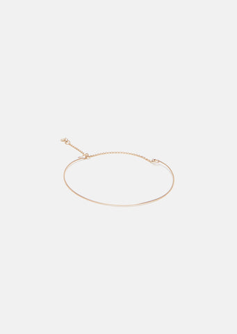 18K Rose Gold Wire Bracelet