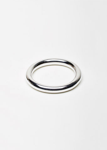 Silver Classic Circle Bangle