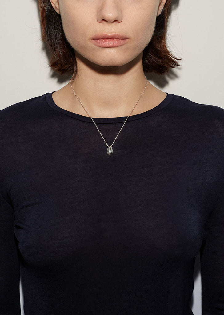 Diamond Tiny Egg Pendant