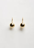 Gold Sphere Drop Earrings