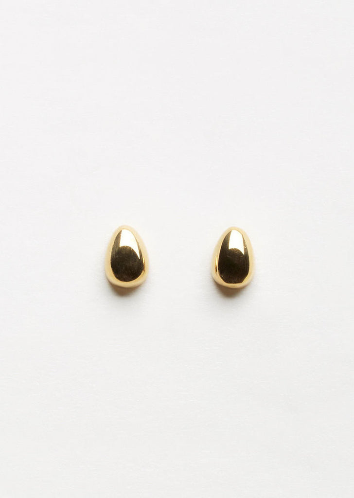 Gold Tiny Egg Studs