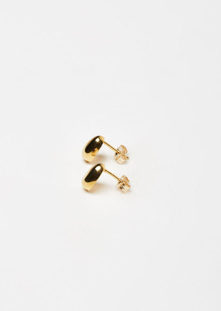 Gold Tiny Egg Studs