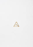 Small 3D Triangle Earring