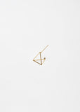 Small 3D Triangle Earring