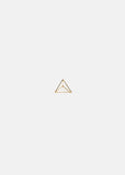 Medium 3D Triangle Earring