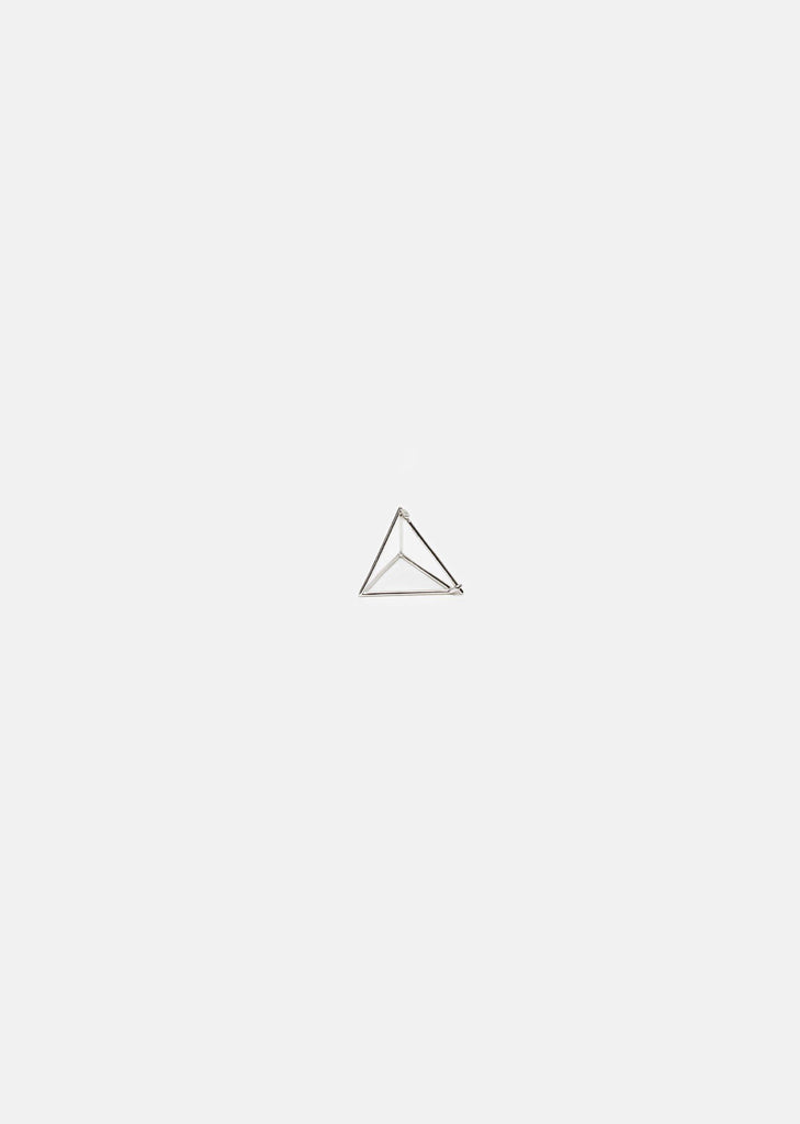 Medium 3D Triangle Earring