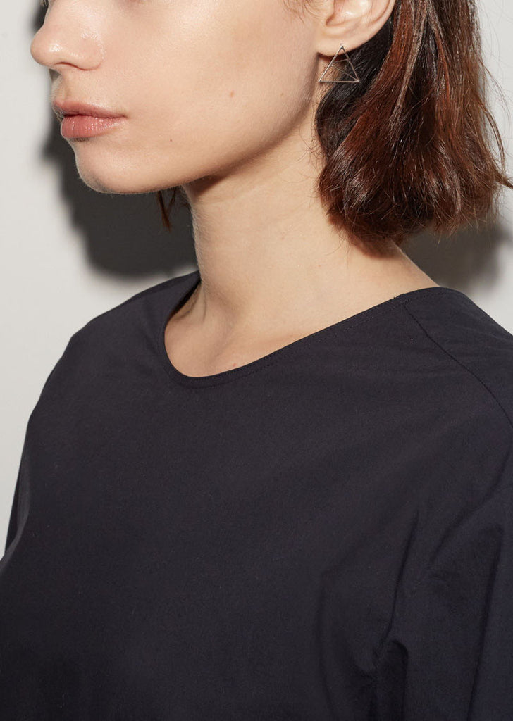 Medium 3D Triangle Earring