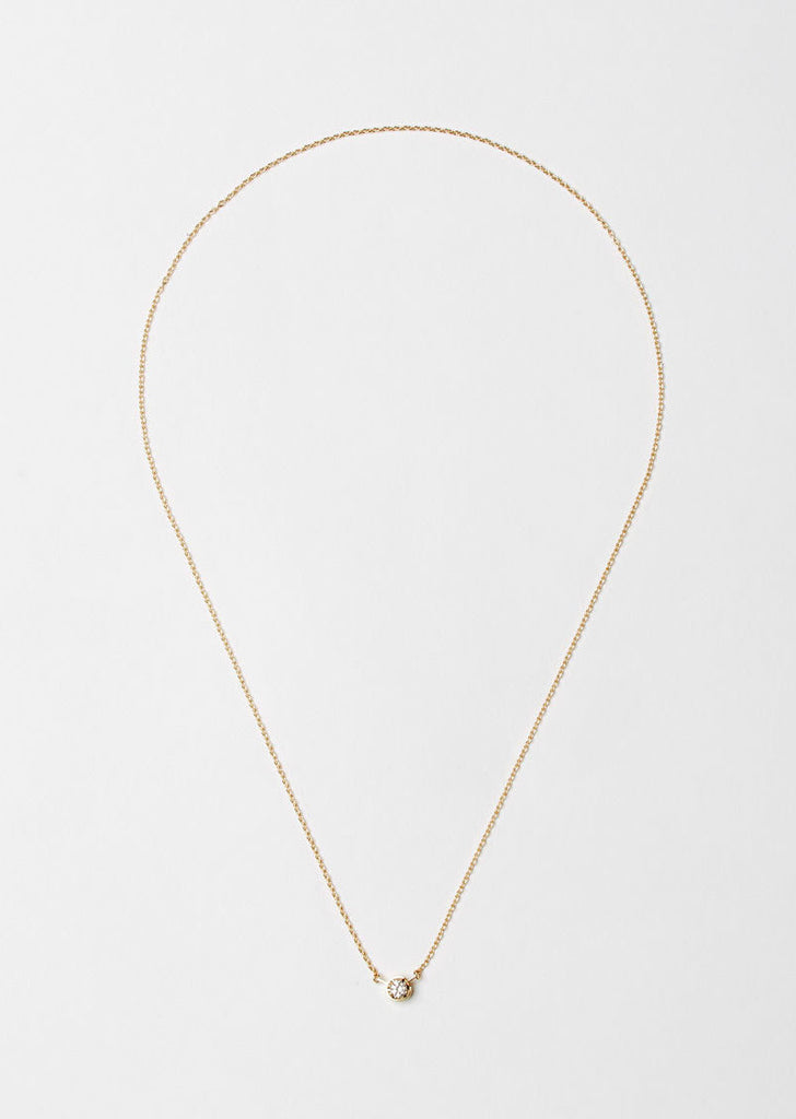 Unity One-Stone Diamond Necklace 01