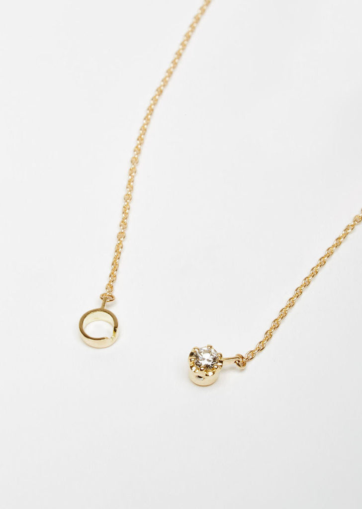 Unity One-Stone Diamond Necklace 01