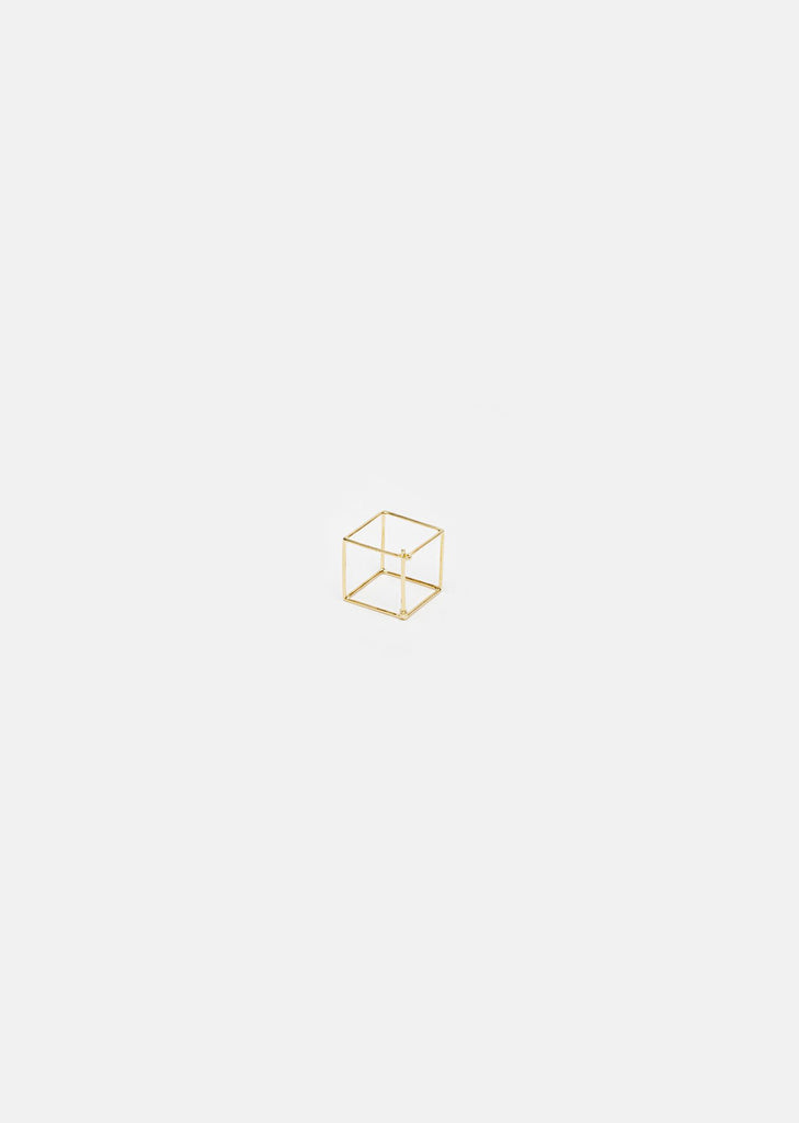 Medium 3D Square Earring