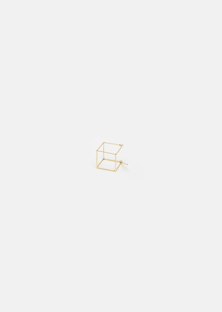 Medium 3D Square Earring
