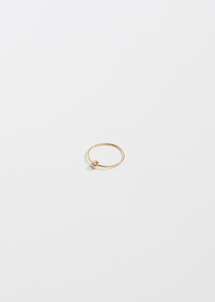 One Stone Hoop Earring 02 by Shihara- La Garçonne