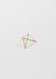 3D Triangle Earring — 25mm