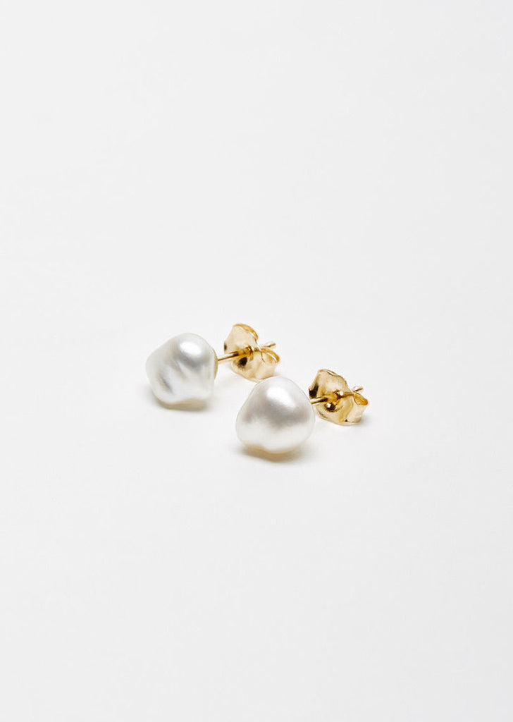 Keshi Pearl Studs