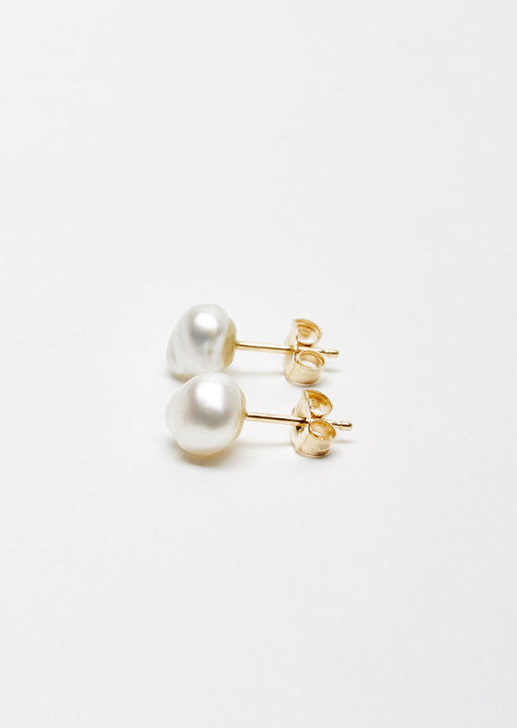 Keshi Pearl Studs