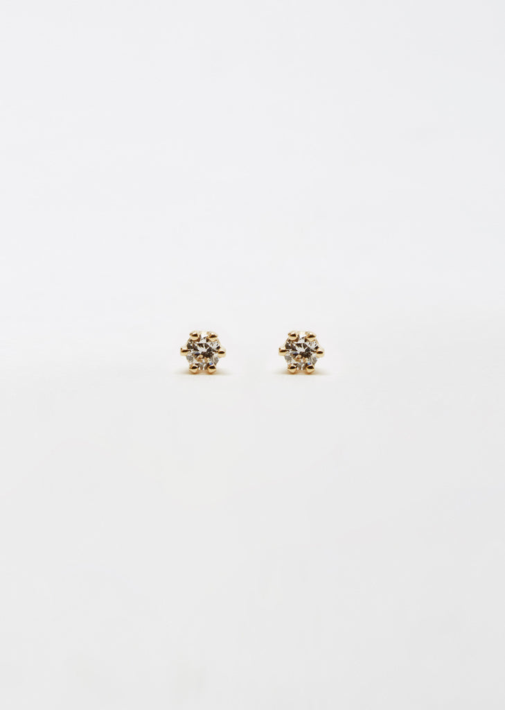 14K Gold Baby Diamond Studs
