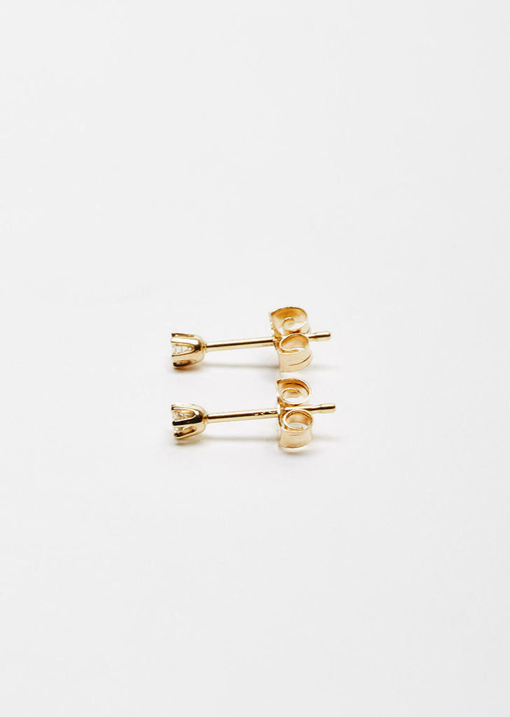 14K Gold Baby Diamond Studs