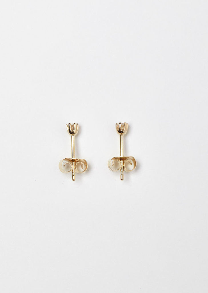 14K Gold Baby Diamond Studs