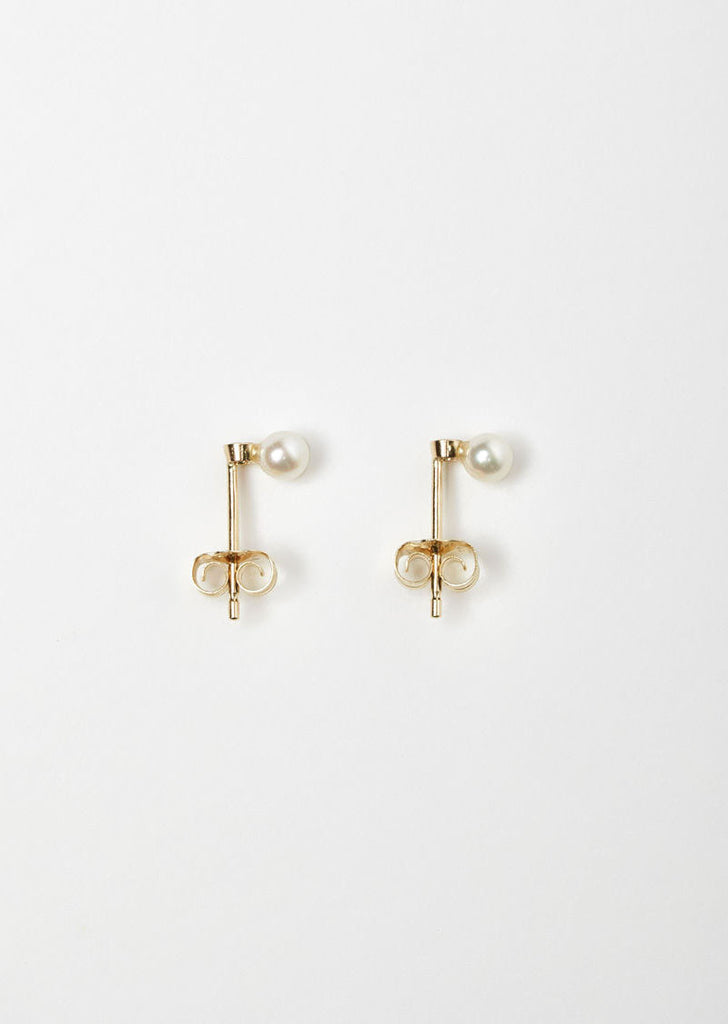 Black Diamond Pearl Studs