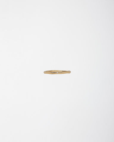 Gold Band with Diamond Inlay