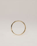 Gold Band with Diamond Inlay