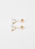 Twin Pearl Diamond Studs