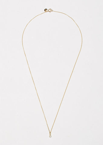 Diamond Pearl Necklace