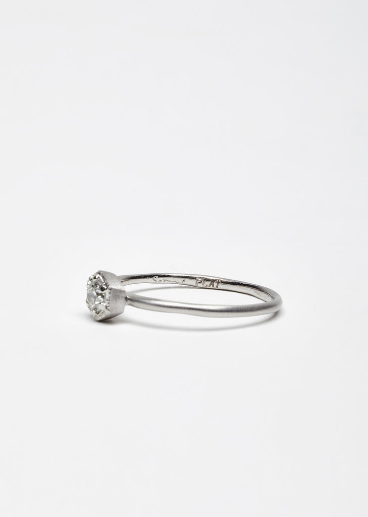 Hexagon Diamond Ring
