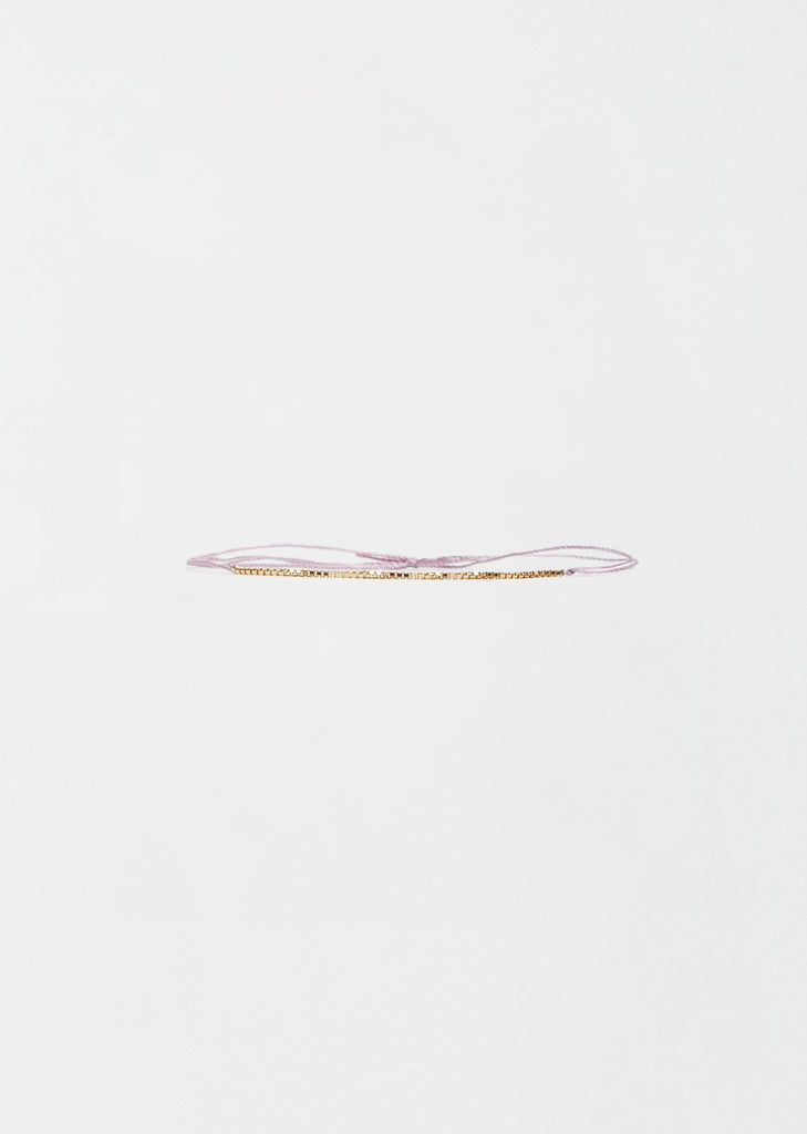 Gold Filled Box Chain Wish Bracelet