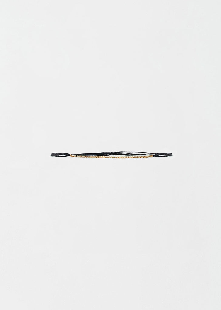 Gold Filled Box Chain Wish Bracelet